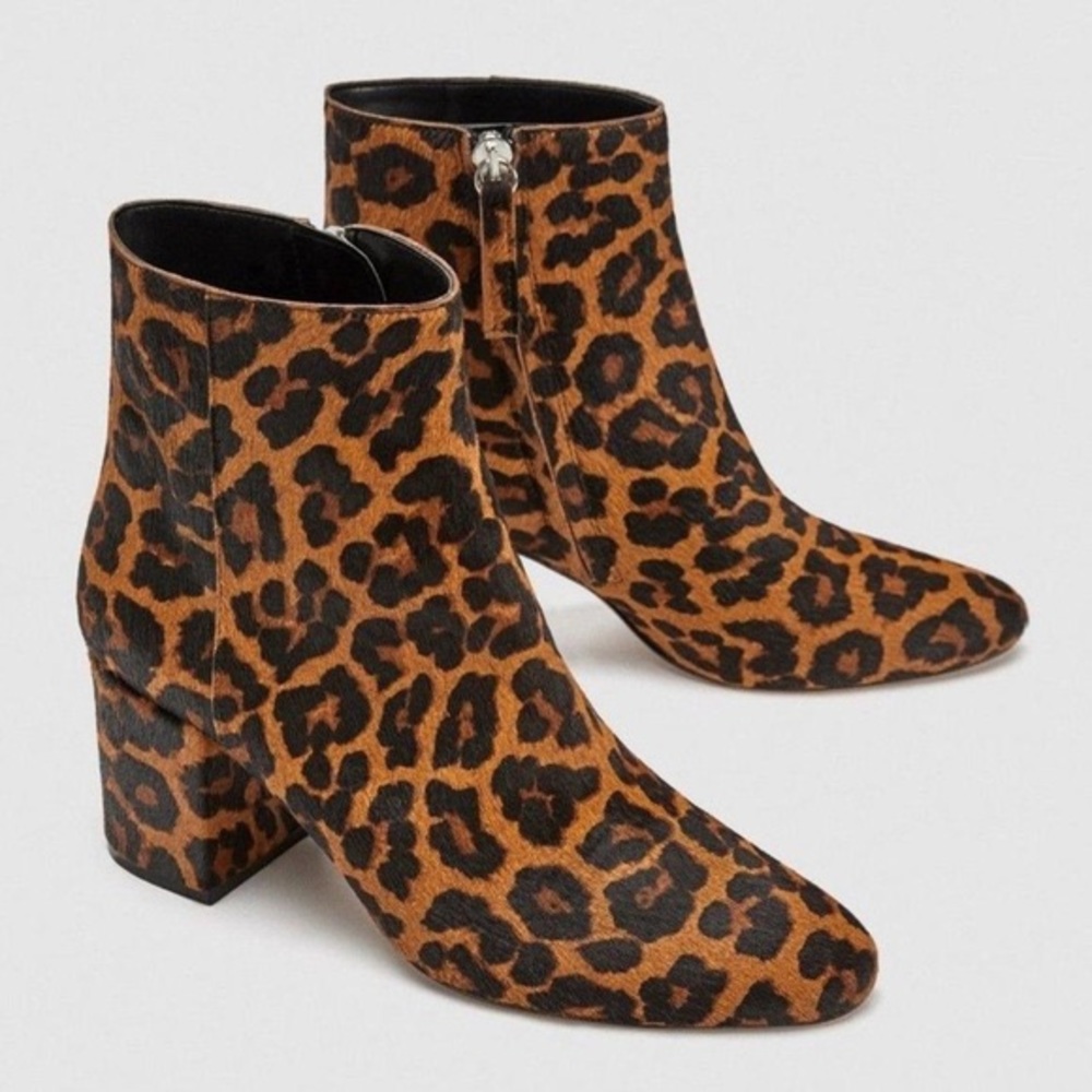 Zara Leopard boots